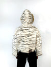 TAN TIGER DYE DENIM HOODIE (MEN'S)